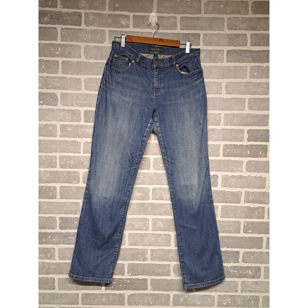 Lauren Jeans Ralph Lauren Womens‎ Blue Straigh Leg Casual Pants Size 6